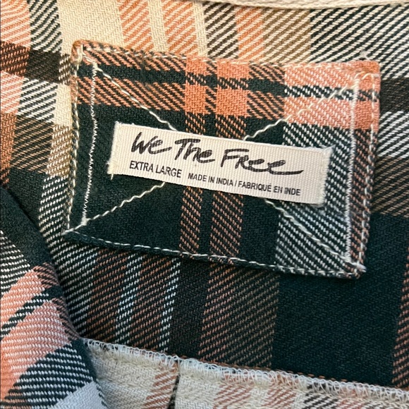 Free People We the Free Izzie Cargo Plaid shirt - Picture 3 of 4